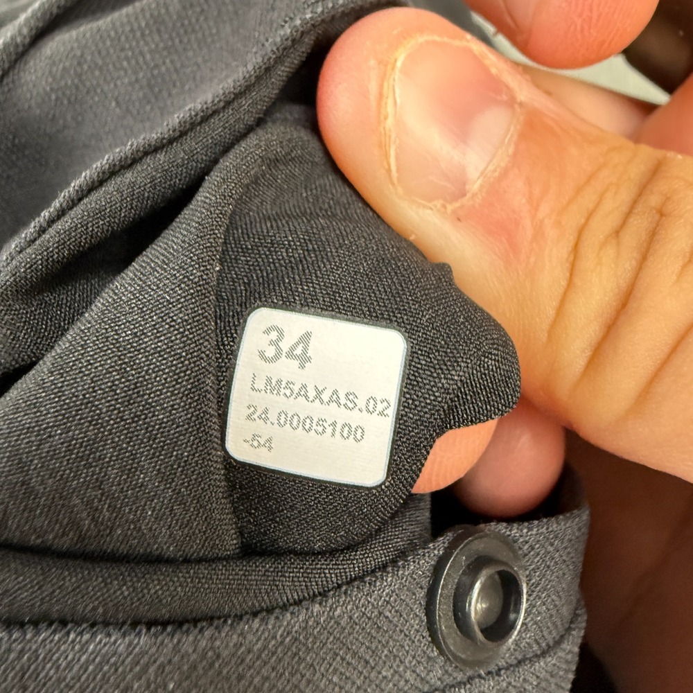Lululemon Pants Men 34x30 Black ABC Classic Fit Smooth Twill Commuter Reflective - Picture 6 of 10